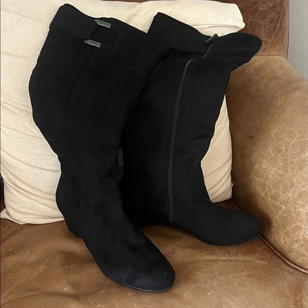 NWOT Impo Stretch Black Knee Boots